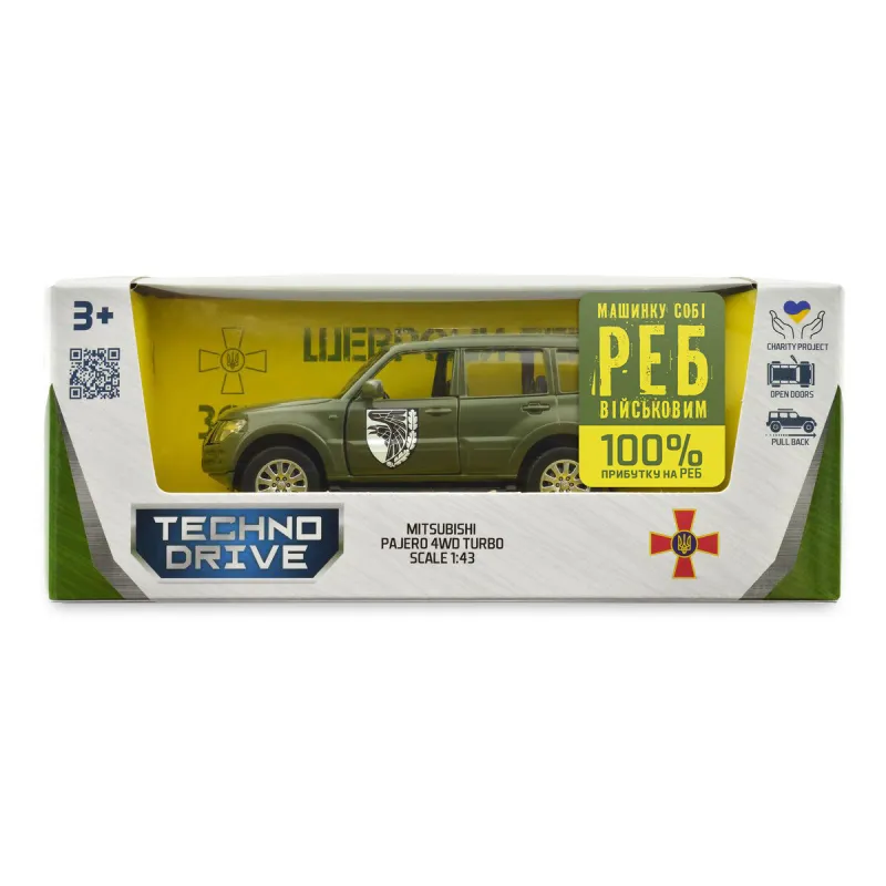 Автомодель серії Шеврони Героїв - Mitsubishi Pajero 4WD Tubro - 93 ОМБр