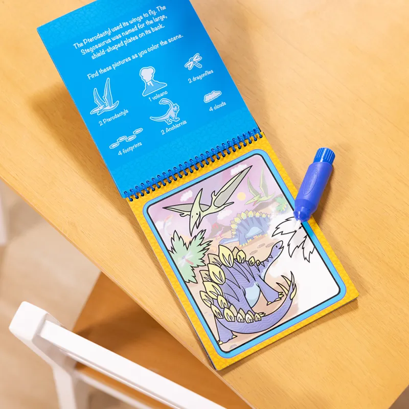 Melissa & Doug. Water WOW: Водна розмальовка з ручкою «Динозаври»