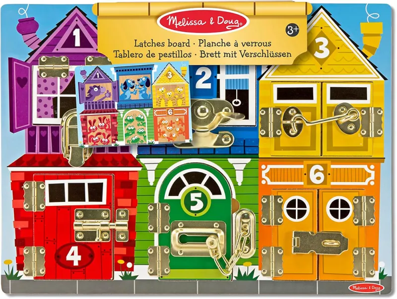 Melissa & Doug: Дерев’яна дошка із засувками