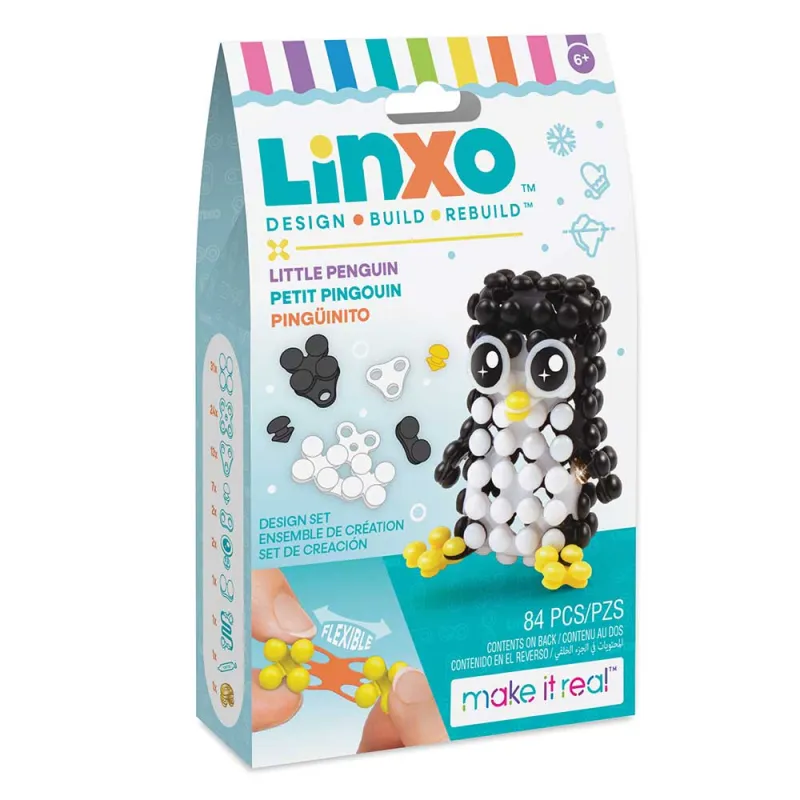 Make it Real.Linxo: Набір для створення брелоків-трансформерів 'Звірята' - Пінгвін