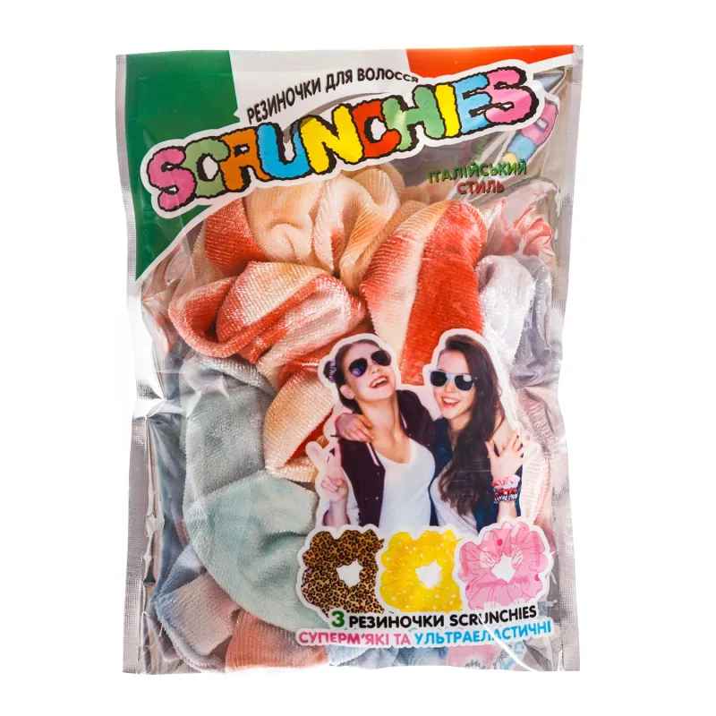 Резиночки для волосся SCRUNCHIES Райдужний єдиноріг