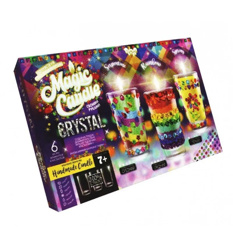 Набір креативної творчості 7320DT MgC-02-01 MAGIC CANDLE CRYSTAL парафінові свічки з кристалами