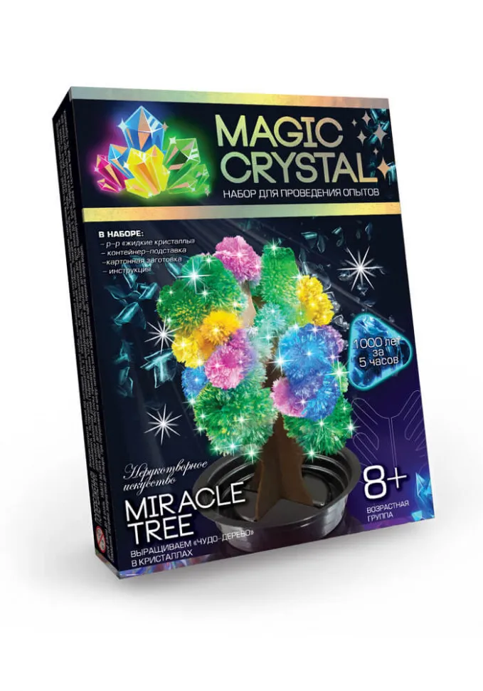 Дитячий набір для проведення дослідів "MAGIC CRYSTAL" Danko Toys ОМС-01 (Miracle Fir-Tree) Чудо-дерево