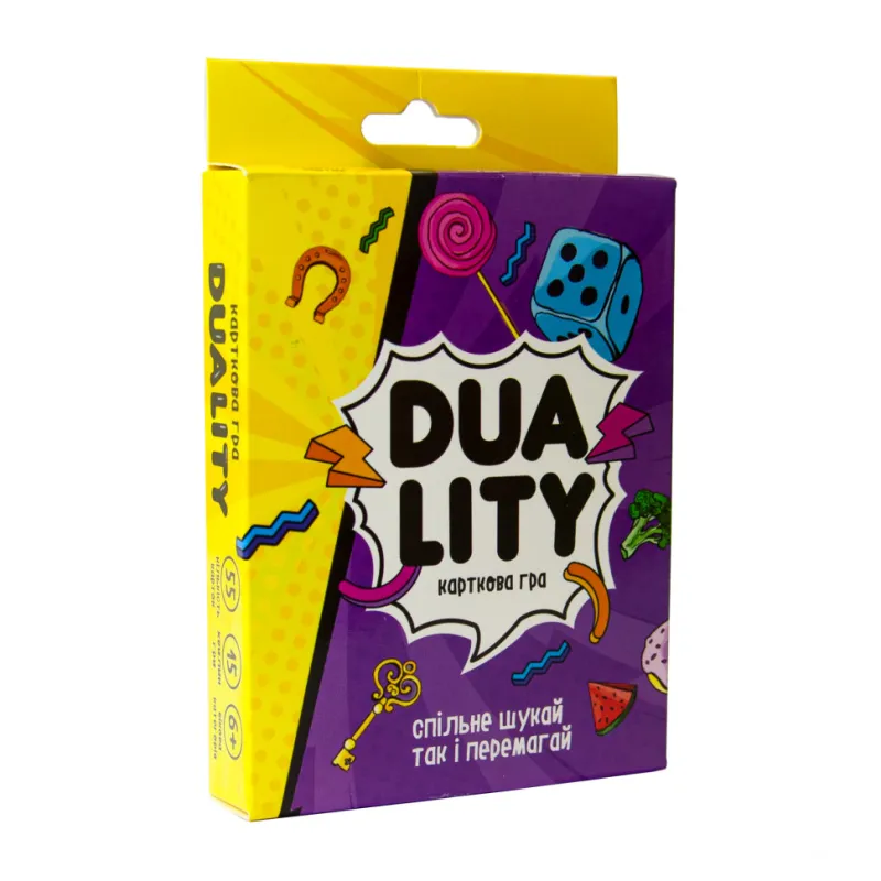 Настільна карткова гра "Duality" Strateg 30958, 55 карток, інструкція