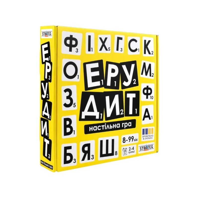 Настільна гра "Ерудит" Strateg 30619 українською мовою
