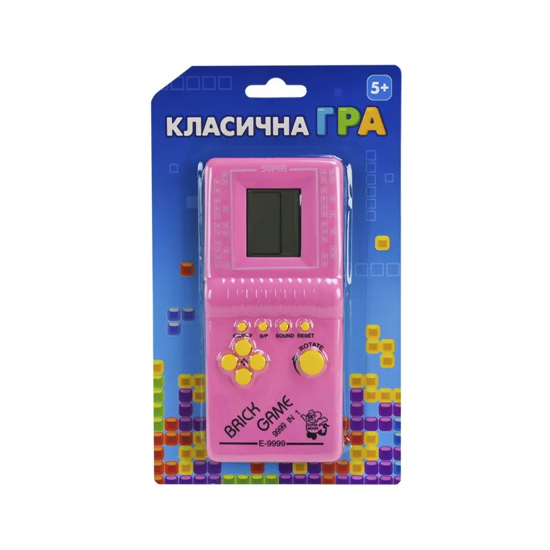 Дитяча інтерактивна іграшка "Класична гра Тетріс" Bambi 725-60(Pink) рожевий
