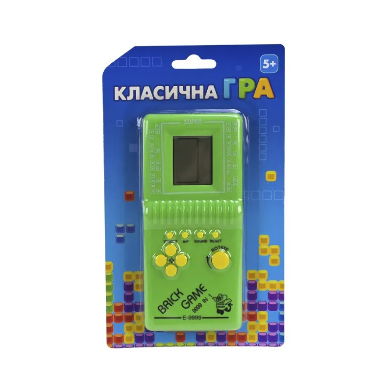 Дитяча інтерактивна іграшка "Класична гра Тетріс" Bambi 725-60(Green) зелений
