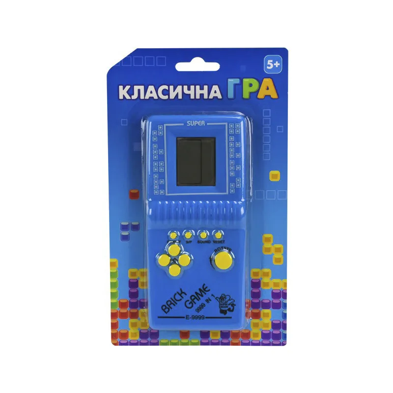 Дитяча інтерактивна іграшка "Класична гра Тетріс" Bambi 725-60(Blue) блакитний