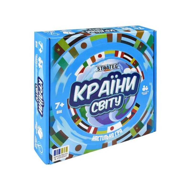 Карткова гра "Країни світу" Strateg 30952 інструкція, 220 карток