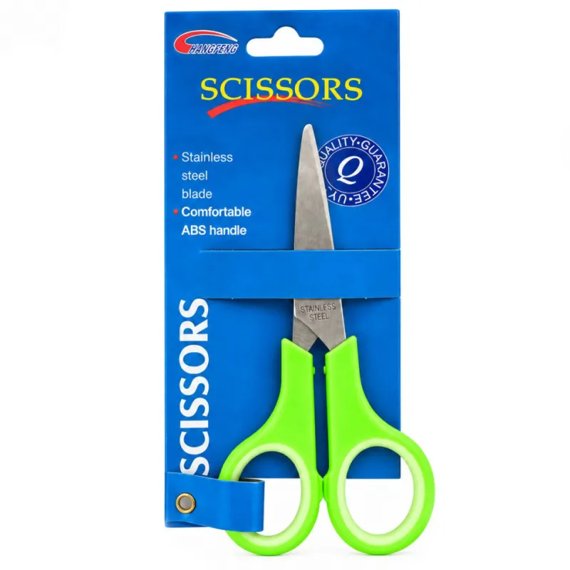 Канцелярські ножиці №5 Scissors "C" Bambi 89466(Green) 13 см