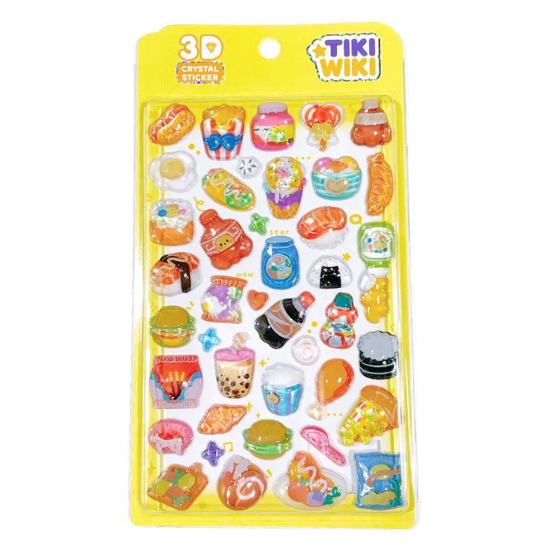 Набір 3D-наліпок Tiki Wiki серії Crystal – Тікі смаколики