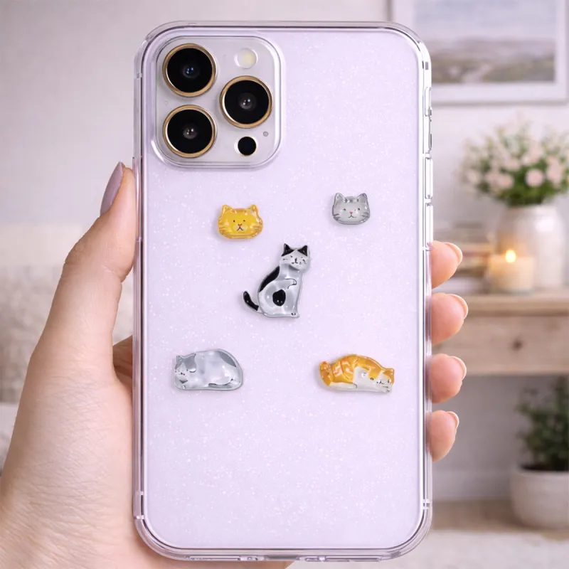 Набір 3D-наліпок Tiki Wiki серії Crystal – Тікі котики