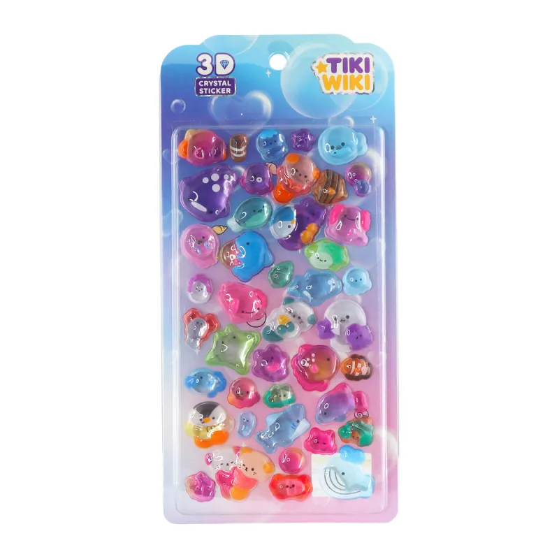 Набір 3D-наліпок Tiki Wiki серії Crystal – Тікі океан S2