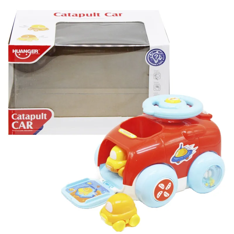 Пластикова машинка "Catapult Car" із запуском (червона)