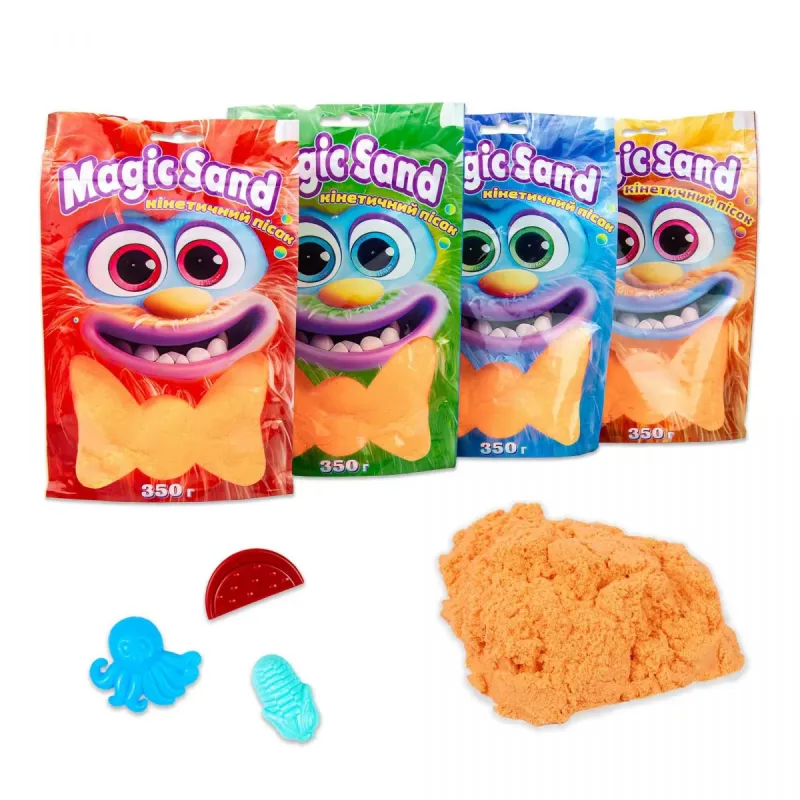 Кінетичний пісок "Magic Sand", 350 г (помаранчевий)