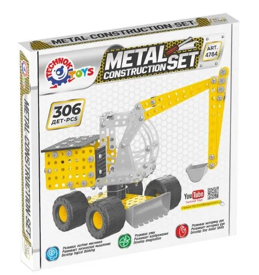 Конструктор металевий "Екскаватор ТехноК"