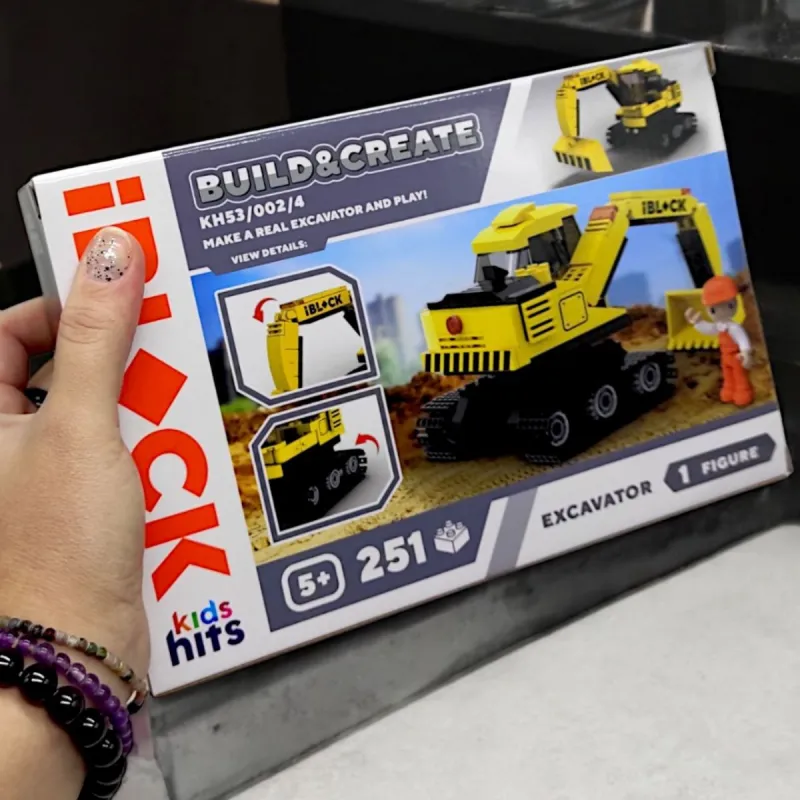 Конструктор "Kids hits IBLOCK JUNIOR. Будівельна техніка"