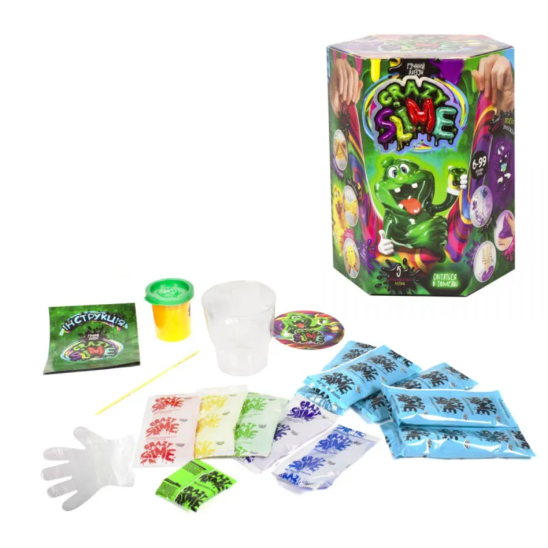 Набір для дослідів "Crazy Slime - Лизун своїми руками" (укр)