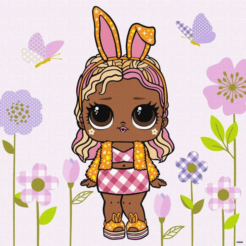 Картина за номерами "L. O. L. Surprise! Spring Bling BossBunny" 40х40 см